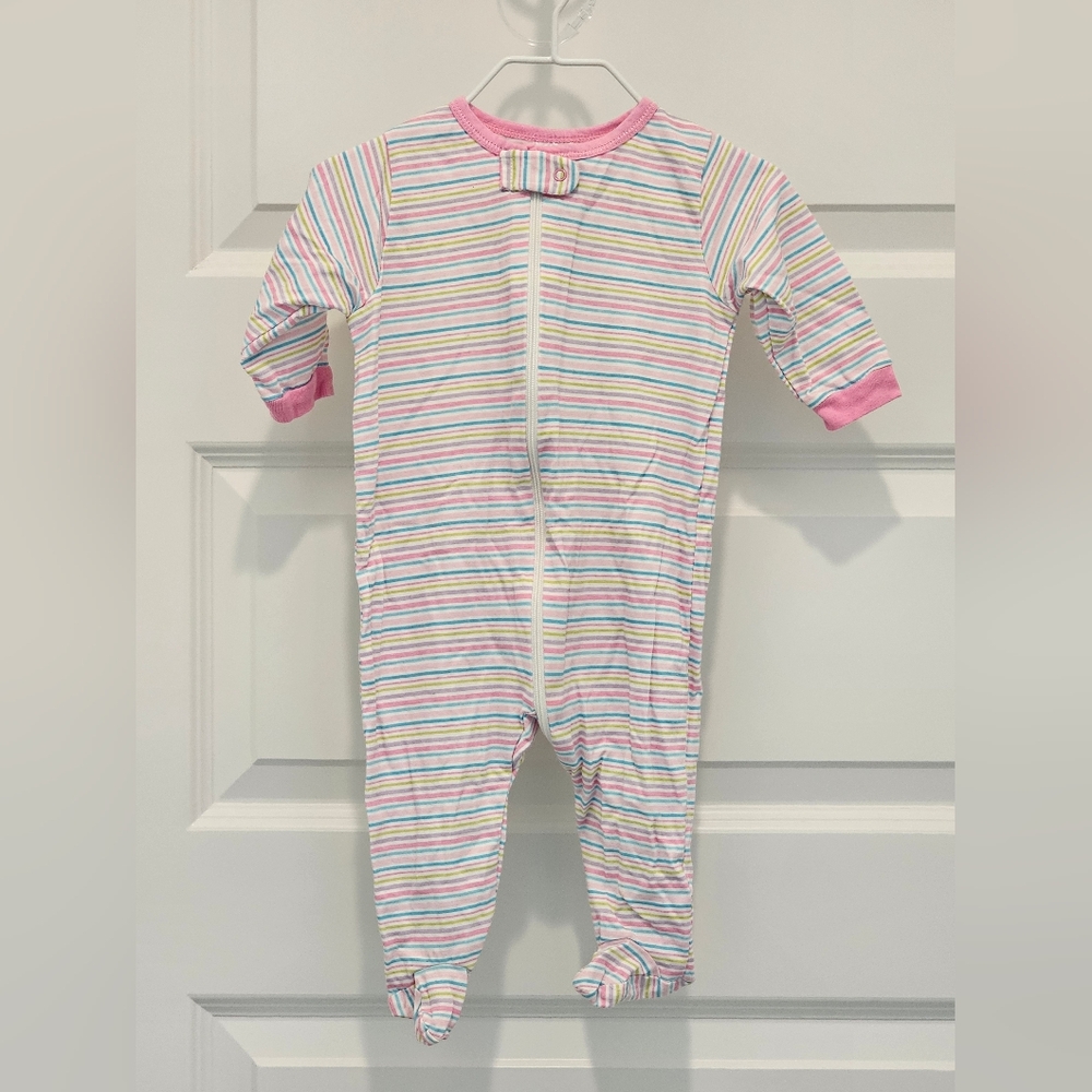 Gerber Multicolor Striped Footie, EUC, Size 3-6 Months